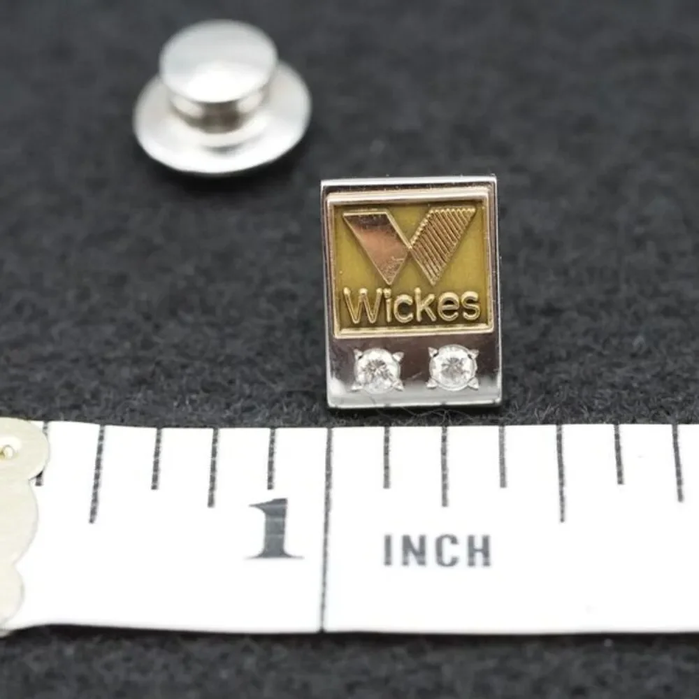 10k Gold + Diamond O.C. Tanner Wickes Pin 3 grams Vintage